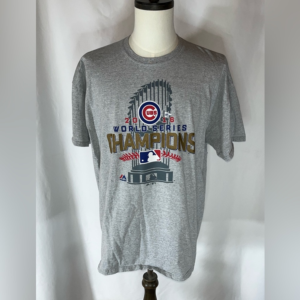 Port & Company Chicago Cubs MLB 2016 World Series Champions Men’s T-Shirt 2XL